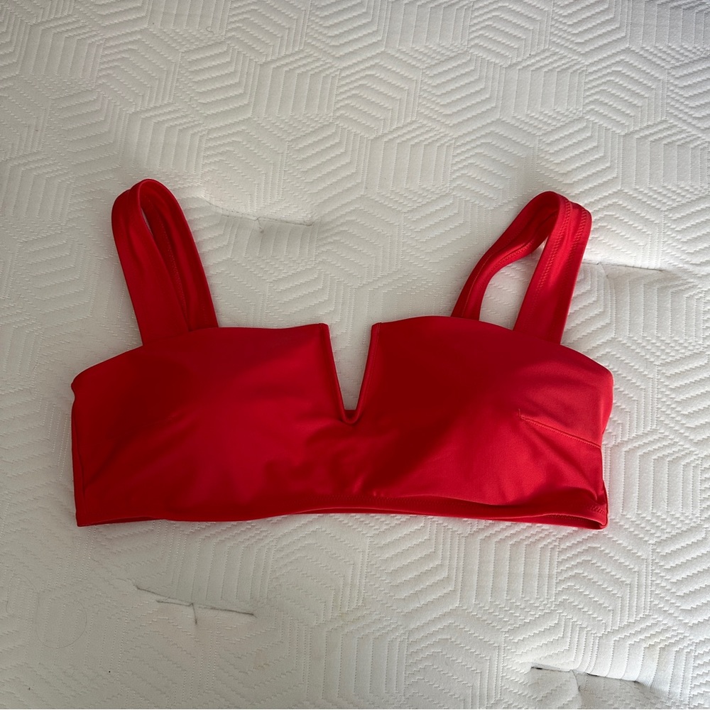 Bright pink Aerie bikini top, XL, never worn